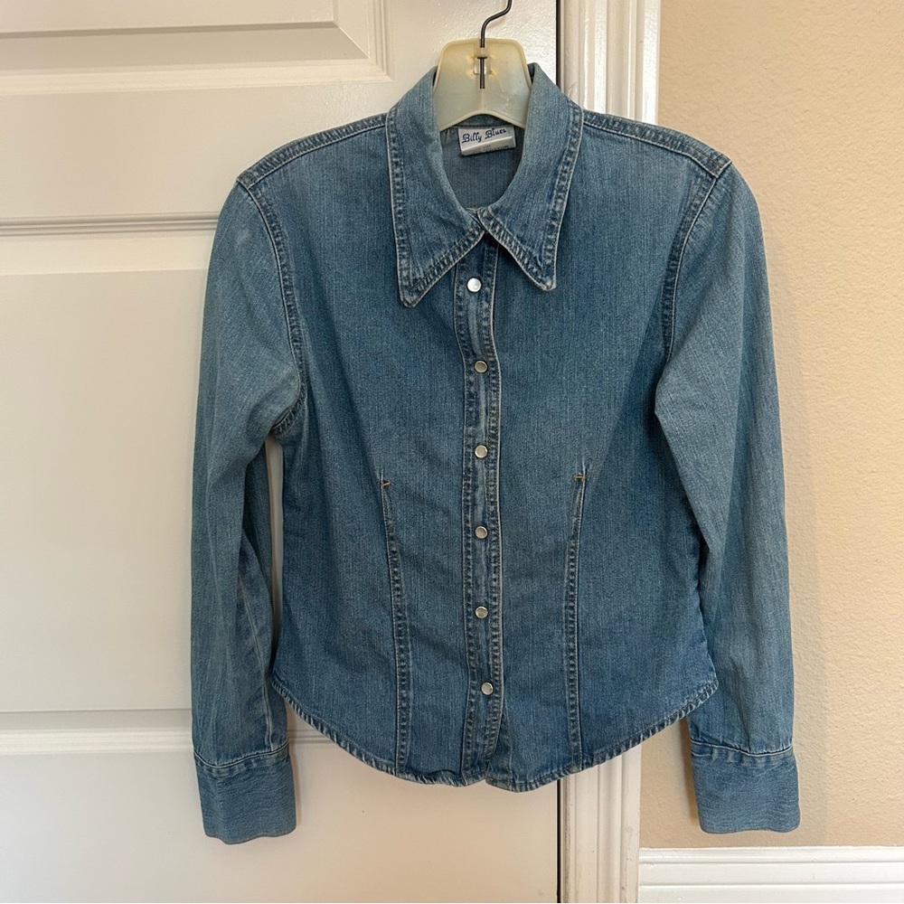 Vintage 80s Billy Blues Denim Jean Shirt/Jacket